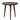 Brown accent side table.