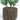 Brown succulent pot.