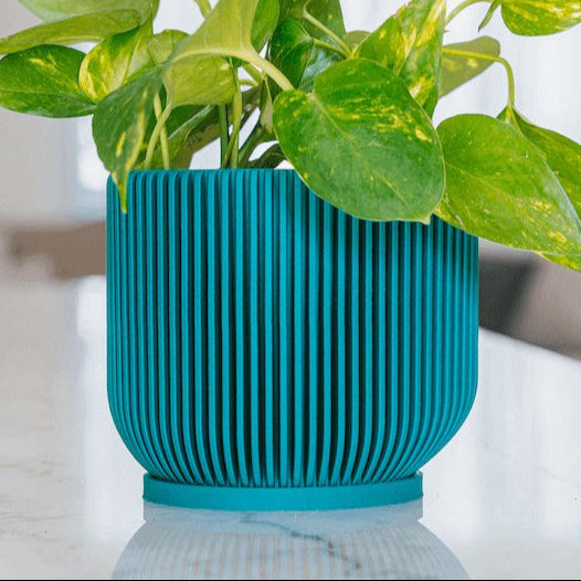 ribbed plant pots Modern Ribbed Planter